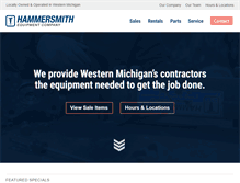 Tablet Screenshot of hammersmithequipment.com